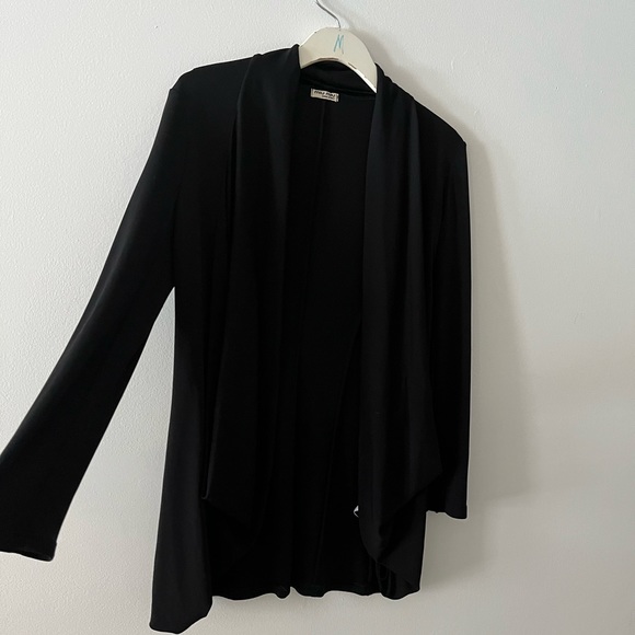Miu Miu vintage drapey black open-front blazer - Picture 3 of 11